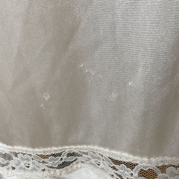 Vintage Movie Star Ivory Lace Maxi Half Slip Size Small USA 🇺🇸 Made - Picture 5 of 13